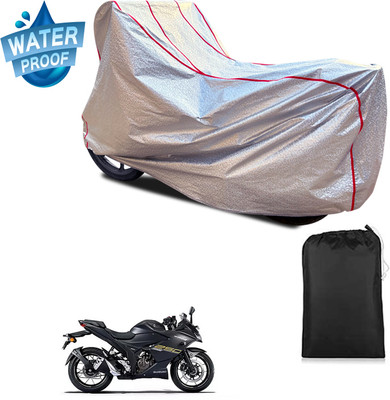 PAGORA Waterproof Two Wheeler Cover for Suzuki(Gixxer SF 250, Silver)