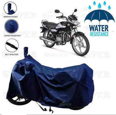 Little Laughs Two Wheeler Cover for Hero(HF Deluxe, Blue)