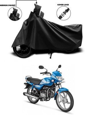 SEBONGO Waterproof Two Wheeler Cover for Hero(HF Deluxe, Black)