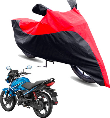 FurniGully Two Wheeler Cover for Hero(Glamour FI, Red, Black)