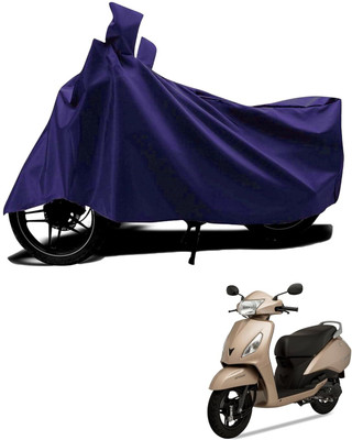 KEDIT Two Wheeler Cover for Universal For Bike(Jupiter, Blue)