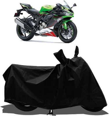 Tricway Waterproof Two Wheeler Cover for Kawasaki(Ninja ZX-6R BS6, Black)