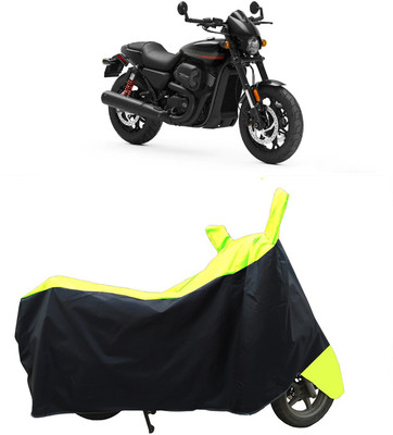 Coxtor Waterproof Two Wheeler Cover for Harley Davidson(Street Rod, Yellow)