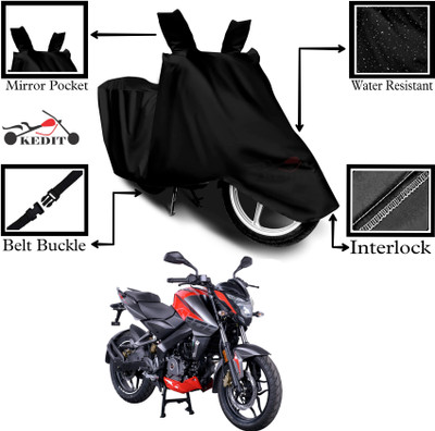 KEDIT Two Wheeler Cover for Universal For Bike(Pulsar NS125, Black)