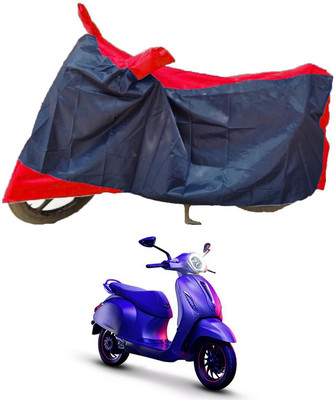 Mdstar Waterproof Two Wheeler Cover for Bajaj(Chetak, Red, Blue)