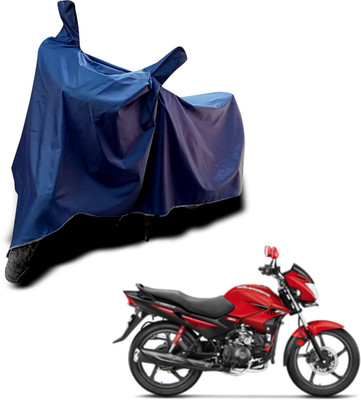 KEDIT Two Wheeler Cover for Hero(Glamour BS6, Blue)