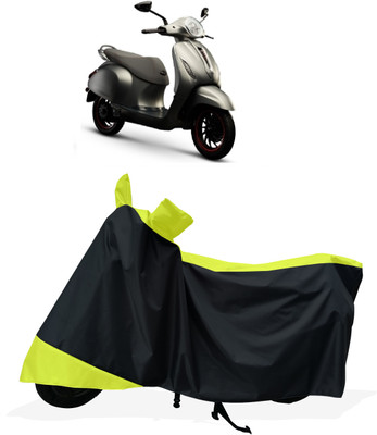 Tricway Two Wheeler Cover for Bajaj(Urbanite Chetak, Yellow)