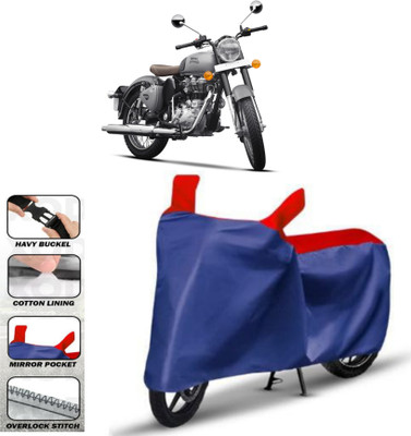 WMIZEXA Two Wheeler Cover for Royal Enfield(Bullet 350 New, Red)