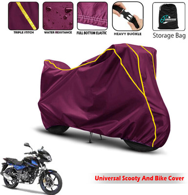 AUTOBIRSA Two Wheeler Cover for Bajaj(Pulsar 150 DTS-i, Maroon)