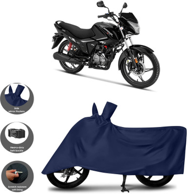 WMIZEXA Waterproof Two Wheeler Cover for Hero(Glamour i3s, Blue)