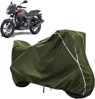AUTOCAD Waterproof Two Wheeler Cover for Bajaj(Pulsar 150, Green, White)