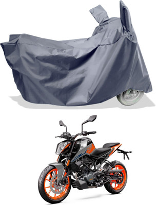 Amexride Two Wheeler Cover for KTM(Duke 200, Grey)