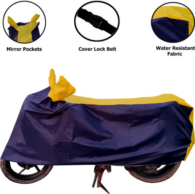 Kappihun Waterproof Two Wheeler Cover for Hero(HF, Yellow, Blue)
