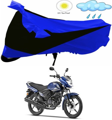 Genipap Two Wheeler Cover for Yamaha(Saluto, Black, Blue)