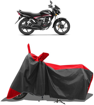 KEDIT Two Wheeler Cover for Honda(CB Shine, Red, Black)