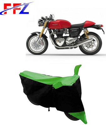 FFZ Two Wheeler Cover for Triumph(Thruxton 1200 R, Black, Green)