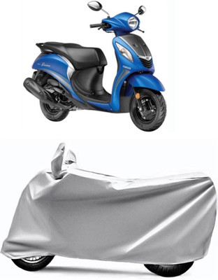 V VINTON Two Wheeler Cover for Yamaha(Fascino, Grey)