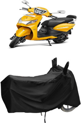 Autoprime Two Wheeler Cover for Hero(MotoCorp Pleasure Plus, Black)