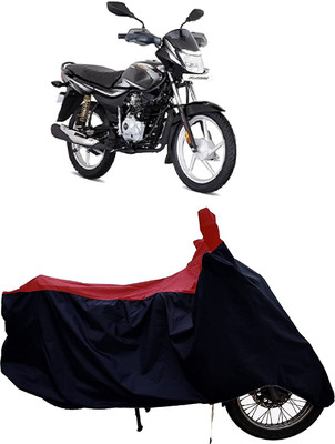 KEDIT Two Wheeler Cover for Bajaj(Platina 100, Red, Black)
