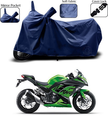 DeepShakshi AUTOMOTIVE Waterproof Two Wheeler Cover for Kawasaki(Ninja, Blue)