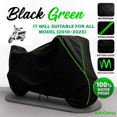 AutoGalaxy Waterproof Two Wheeler Cover for Mahindra(Gusto, Black)