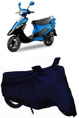 KEDIT Two Wheeler Cover for TVS(Pep+, Blue)
