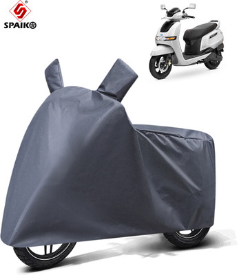 Spaiko Two Wheeler Cover for TVS(iQube Electric, Grey)