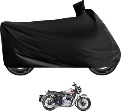 Caronix Waterproof Two Wheeler Cover for Royal Enfield(Interceptor 650, Black)