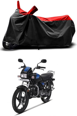 KEDIT Two Wheeler Cover for Hero(Splendor Plus, Red, Black)