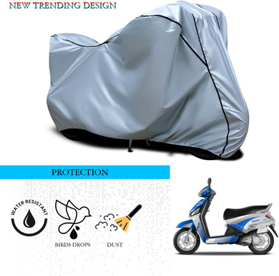 ANTHUB Waterproof Two Wheeler Cover for Mahindra(Gusto Electric, Silver)