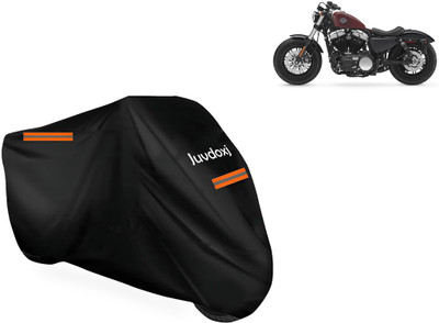 Juvdoxj Waterproof Two Wheeler Cover for Harley Davidson(Forty Eight, Black)