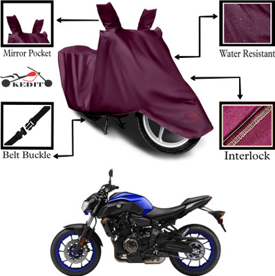 AASHTIK MART Two Wheeler Cover for Yamaha(MT 09, Maroon)