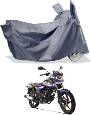 Amexride Two Wheeler Cover for Bajaj(Discover 135, Grey)