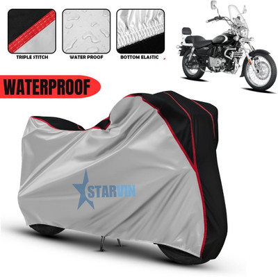 Starvin Waterproof Two Wheeler Cover for Bajaj(Avenger, Silver, Black)