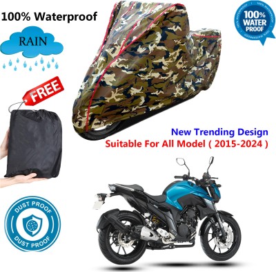 OliverX Waterproof Two Wheeler Cover for Yamaha(FZ 25 BS6, Multicolor)