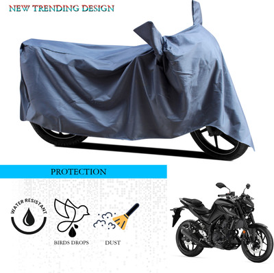 ANTHUB Waterproof Two Wheeler Cover for Yamaha(MT 03, Grey)