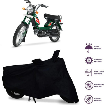 MMSSTAR Waterproof Two Wheeler Cover for TVS(XL 100, Black)