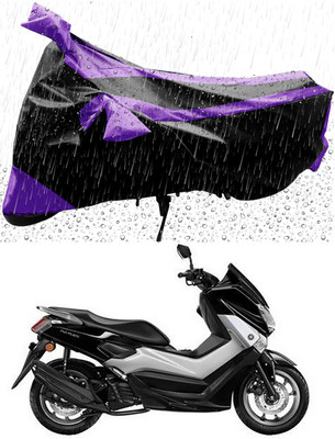 Mdstar Waterproof Two Wheeler Cover for Yamaha(NMax 155, Purple, Black)