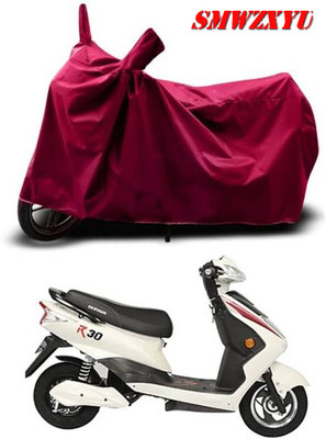 smwzxyu Waterproof Two Wheeler Cover for Okinawa(R30 electric scooter, Maroon)