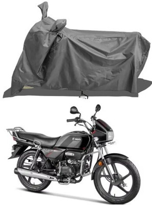 Tritika Waterproof Two Wheeler Cover for Hero(Splendor Plus, Grey)