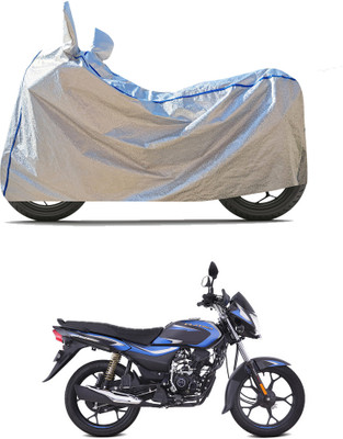 PAGORA Waterproof Two Wheeler Cover for Bajaj(Platina 110, Silver)