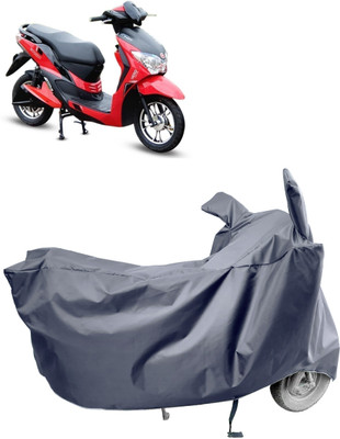 Amexride Two Wheeler Cover for Hero Electric(Electric Dash, Grey)