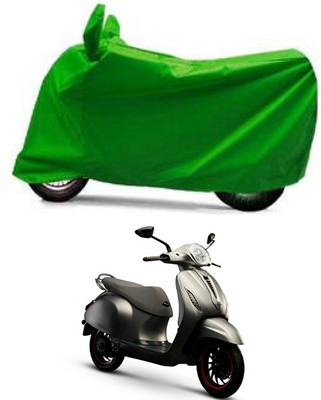 Furious3D Two Wheeler Cover for Bajaj(Urbanite Chetak, Green)