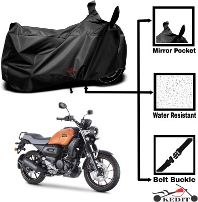 KEDIT Two Wheeler Cover for Universal For Bike(FZ-X, Black)