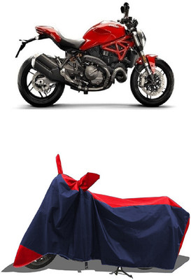 SUGASHRI Waterproof Two Wheeler Cover for Ducati(Monster 82, Red, Blue)