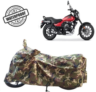 ROYAL AUTO MART Waterproof Two Wheeler Cover for Bajaj(Avenger Street 160, Green, Multicolor)