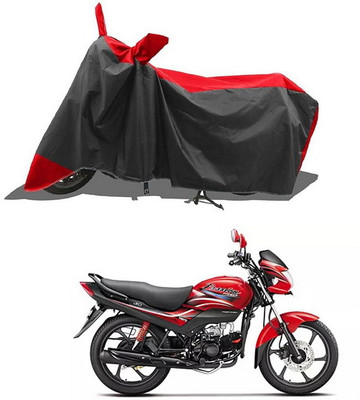 PAGORA Waterproof Two Wheeler Cover for Hero(Passion Plus, Red, Black)