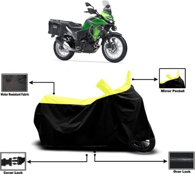 Amexride Two Wheeler Cover for Kawasaki(Versys-X 300, Yellow)