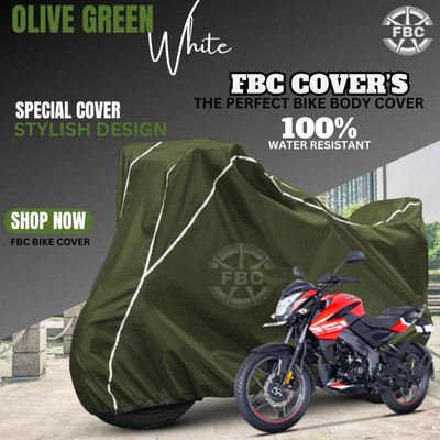 FBC Waterproof Two Wheeler Cover for Bajaj(Pulsar NS125, White)