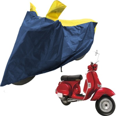 RiderShine Two Wheeler Cover for LML(Star Euro 150, Blue, Yellow)